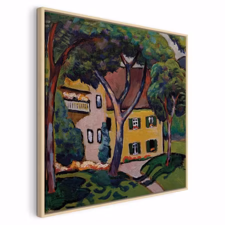 Canvastavla med ram - August macke staudacherhaus