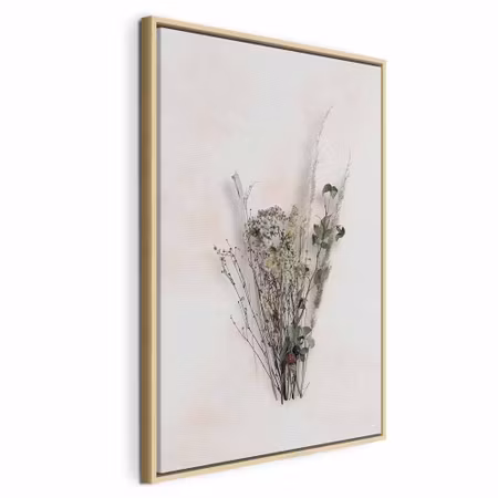 Canvastavla med ram - Autumn bouquet vertical