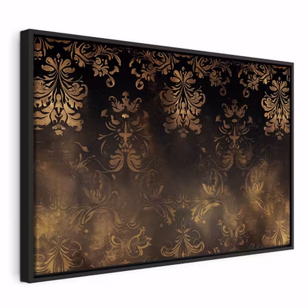 Canvastavla med ram - Baroque ornaments in