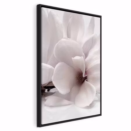 Canvastavla med ram - Blooming light vertical