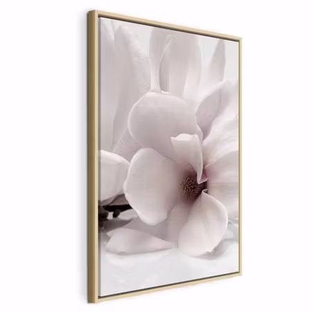 Canvastavla med ram - Blooming light vertical