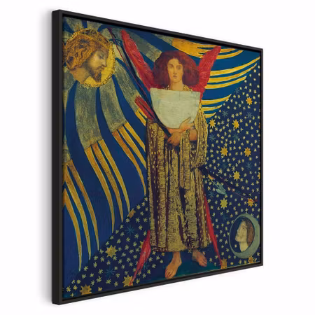 Canvastavla med ram - Dante gabriel rossetti