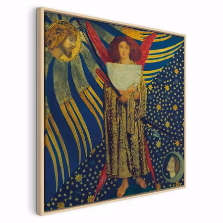 Canvastavla med ram - Dante gabriel rossetti