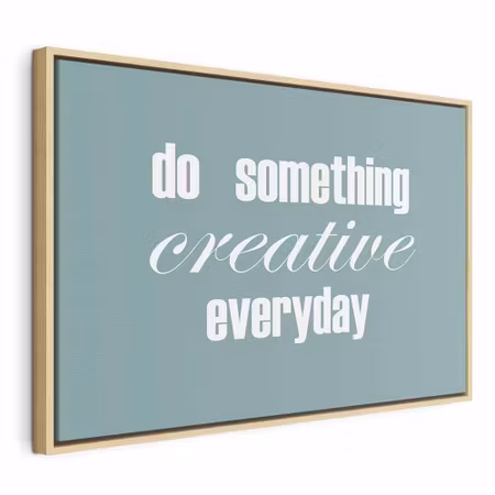 Canvastavla med ram - Do something creative