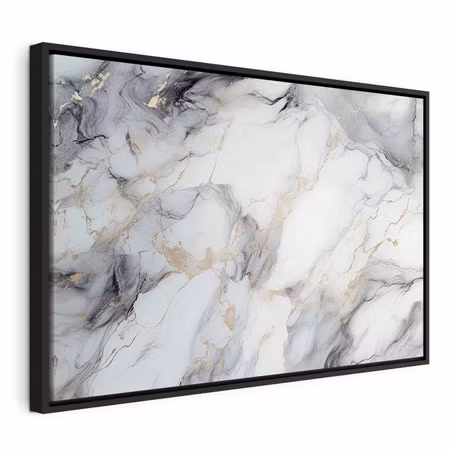 Canvastavla med ram - Elegant marble stone