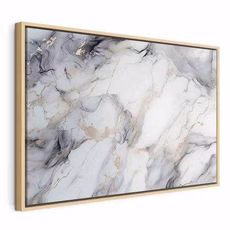 Canvastavla med ram - Elegant marble stone