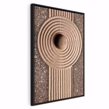 Canvastavla med ram - Energy flow vertical