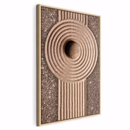 Canvastavla med ram - Energy flow vertical