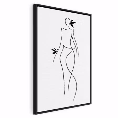 Canvastavla med ram - Exotic dance vertical