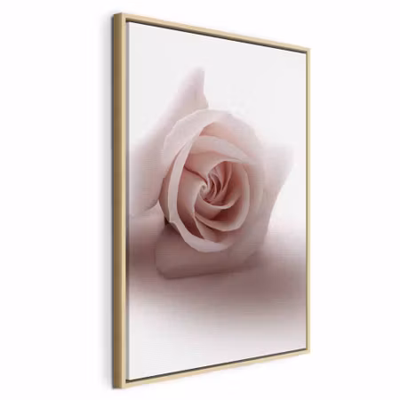 Canvastavla med ram - Floral glamour glow delicate