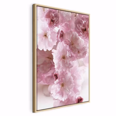 Canvastavla med ram - Flowery glamour flower