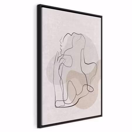 Canvastavla med ram - French chic vertical