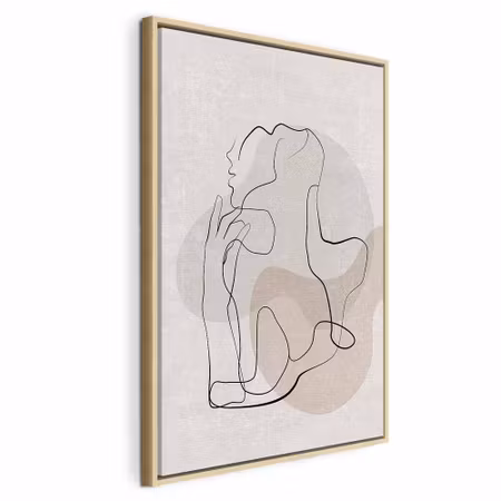 Canvastavla med ram - French chic vertical
