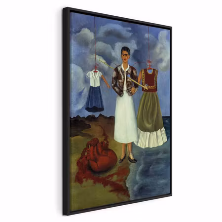 Canvastavla med ram - Frida kahlo memory