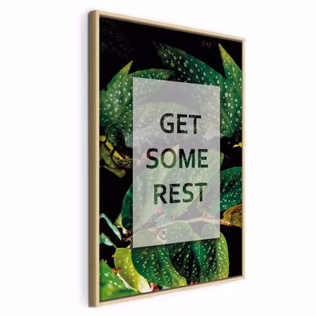 Canvastavla med ram - Get some rest vertical