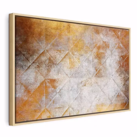Canvastavla med ram - Golden modernism wide