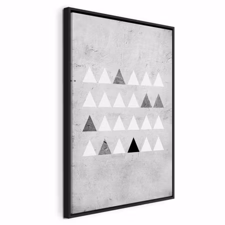 Canvastavla med ram - Grey forest vertical