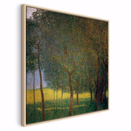 Canvastavla med ram - Gustav klimt fruit trees on