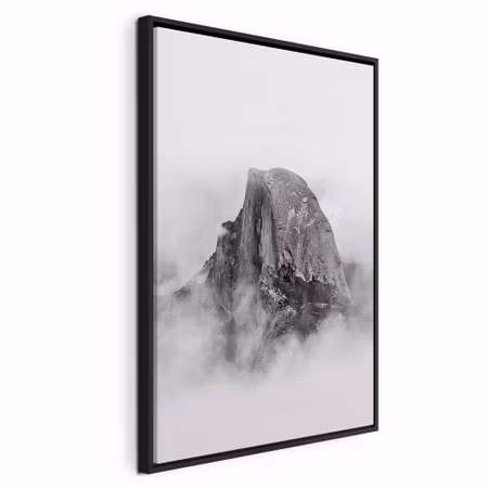 Canvastavla med ram - Half dome vertical