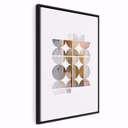 Canvastavla med ram - Harmonious shape vertical