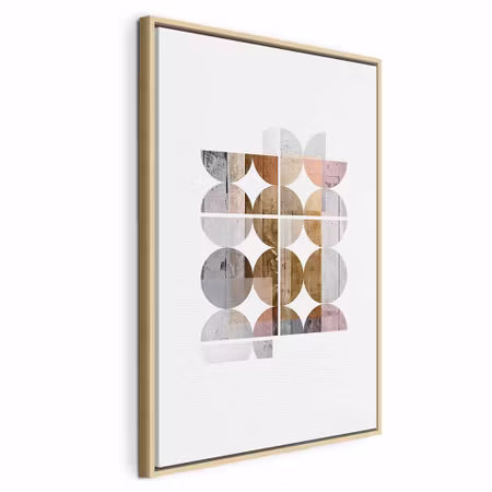 Canvastavla med ram - Harmonious shape vertical