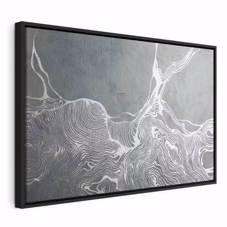 Canvastavla med ram - Harmony of lines wide