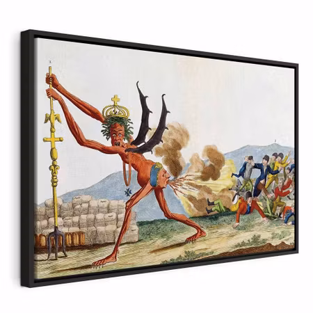 Canvastavla med ram - Jacques louis david