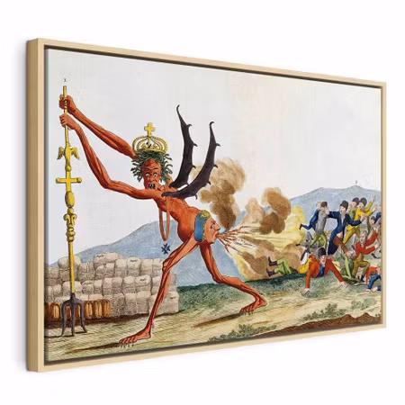 Canvastavla med ram - Jacques louis david