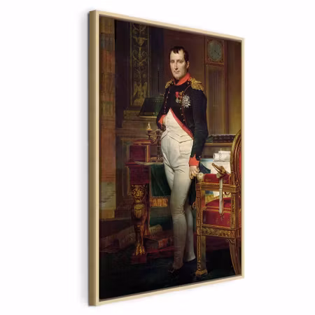 Canvastavla med ram - Jacques louis david napoleon