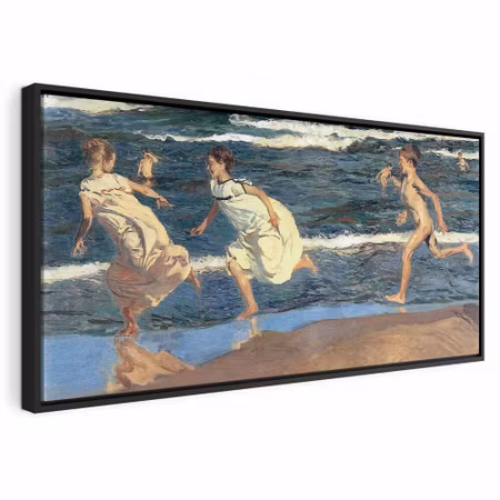 Canvastavla med ram - Joaqu n sorolla y bastida