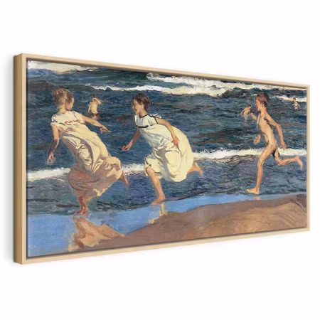 Canvastavla med ram - Joaqu n sorolla y bastida