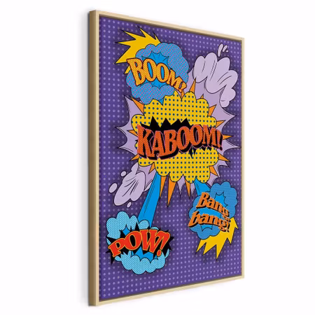 Canvastavla med ram - Kaboom vertical