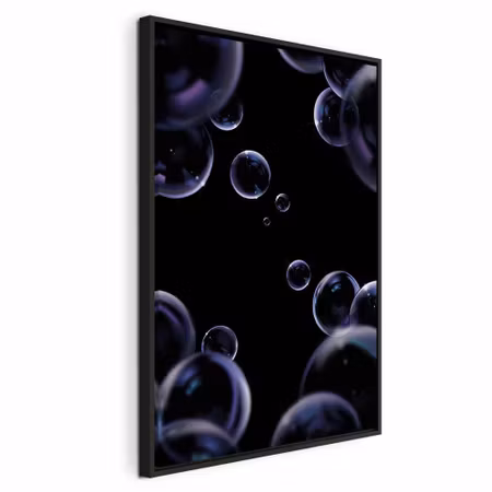 Canvastavla med ram - Lightness of being vertical