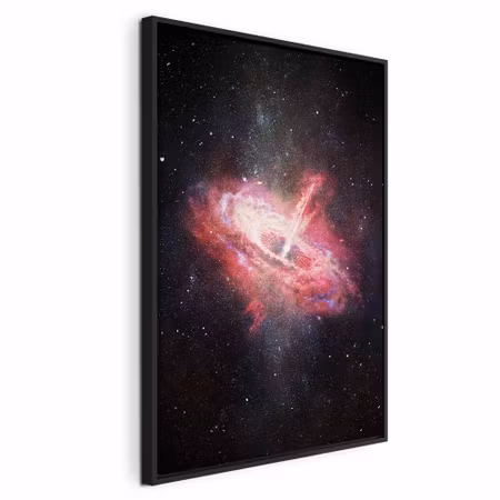 Canvastavla med ram - Lonely galaxy vertical
