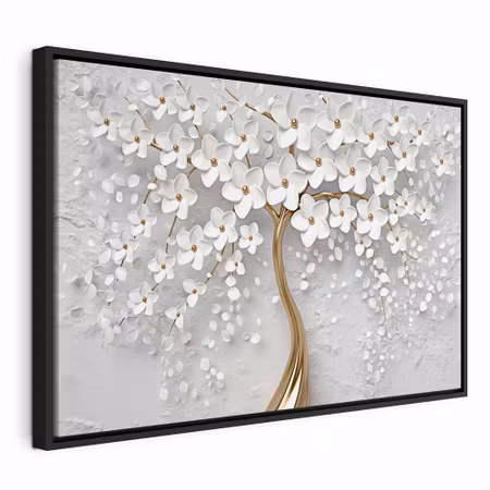 Canvastavla med ram - Magic magnolia wide