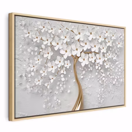 Canvastavla med ram - Magic magnolia wide