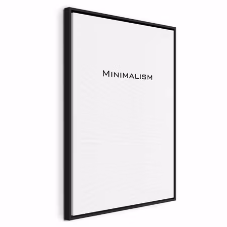 Canvastavla med ram - Minimalism vertical