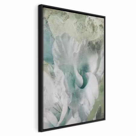 Canvastavla med ram - Mint fog vertical