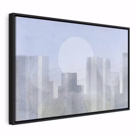Canvastavla med ram - Modern city wide first