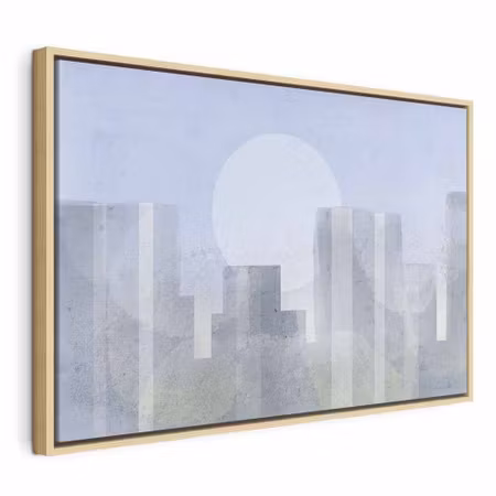 Canvastavla med ram - Modern city wide first