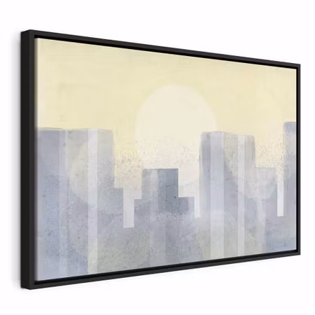 Canvastavla med ram - Modern city wide third