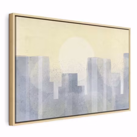 Canvastavla med ram - Modern city wide third