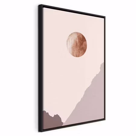 Canvastavla med ram - Mountain planet vertical