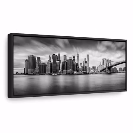 Canvastavla med ram - New york stylish city