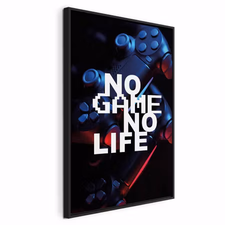 Canvastavla med ram - Game life vertical