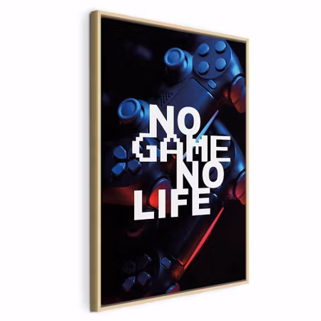 Canvastavla med ram - Game life vertical