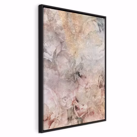 Canvastavla med ram - Nostalgic bouquet vertical