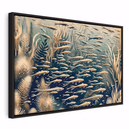 Canvastavla med ram - Oceanic nature