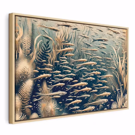 Canvastavla med ram - Oceanic nature
