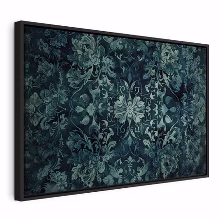 Canvastavla med ram - Oriental pattern carpet